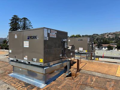 Commercial HVAC Rooftop Unit Installation