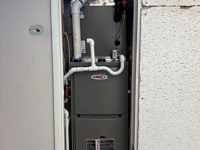 High-Efficiency Gas Furnace and Evaporator Coil