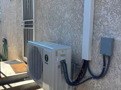 Wall-Mounted Outdoor Mini-Split Condenser Unit
